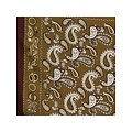 Sarlini Sarlini Dames Bandana Neksjaal Dun Bruin/Groen