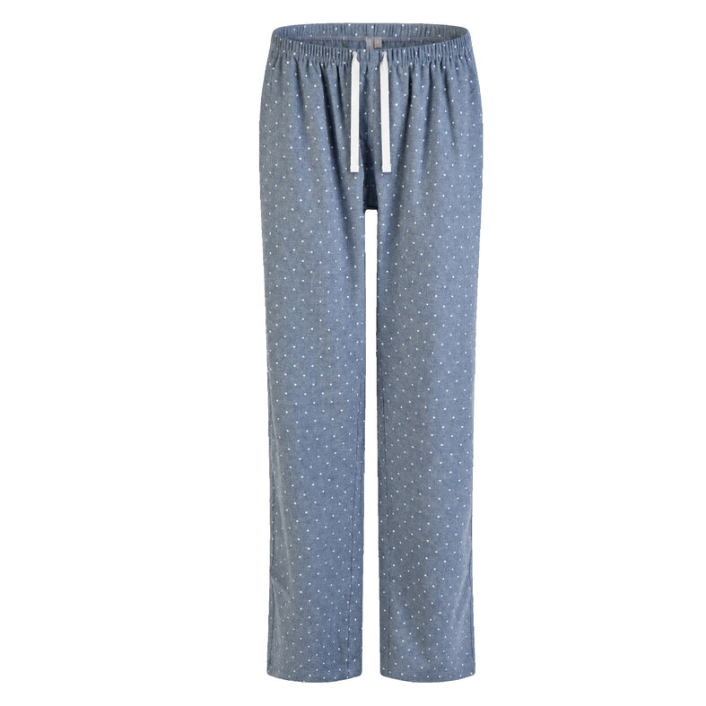By Louise By Louise Ladies Pajama Pants Flannel Dotted Blue