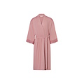 Ten Cate Ten Cate Dames Kimono Ochtendjas Met Kant Viscose Effen Roze