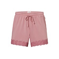 Ten Cate Ten Cate Women's Short Pajama Set Shortama with Lace V-Neck Viscose Pink
