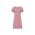 Ten Cate Ten Cate Dames Lang Nachthemd Korte Mouw Viscose Effen Roze