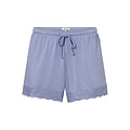 Ten Cate Ten Cate Women's Short Pajama Set Shortama with Lace V-Neck Viscose Light Blue