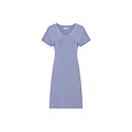 Ten Cate Ten Cate Dames Lang Nachthemd Korte Mouw Viscose Effen Lichtblauw