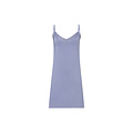 Ten Cate Ten Cate Dames Negligé Nachthemd Met Kant V-Hals Viscose Lichtblauw