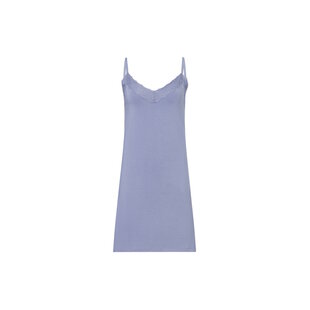 Ten Cate Women's Negligee Nightgown with Lace V-Neck Viscose Light Blue
