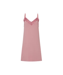 Ten Cate Women's Negligee Nightgown with Lace V-Neck Viscose Pink