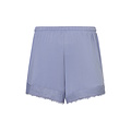 Ten Cate Ten Cate Women's Short Pajama Set Shortama with Lace V-Neck Viscose Light Blue