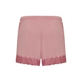 Ten Cate Ten Cate Dames Korte Pyjama Set Shortama Met Kant V-Hals Viscose Roze
