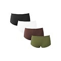 PIECES PIECES Women's Boxer Shorts PCLENA 4-Pack Solid Multicolor