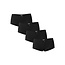 PIECES PIECES Women's Boxer Shorts PCLENA 4-Pack Solid Black