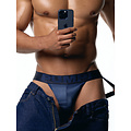 PUMP! PUMP Heren Jockstrap Indigo Blue Denim