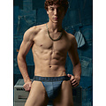 PUMP! PUMP Heren Jockstrap Indigo Blue Denim