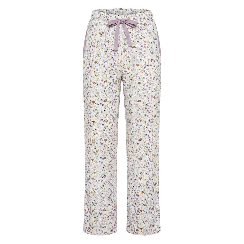 By Louise By Louise Ladies Pajama Set Long-Sleeve Cotton Floral Lilac