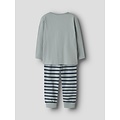 Name It Name It Boys' Long Pajama Set NMMRYNDQ Turquoise Dinosaur Print/Striped