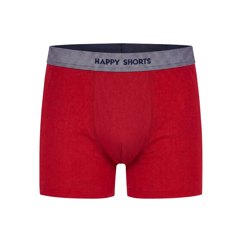 Happy Shorts Happy Shorts Heren Kerst Boxershorts Trunks 2-Pack Navy/Donkerrood