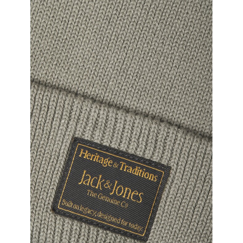 Jack & Jones Jack & Jones Heren Muts JACATTITUDE Beanie Grijsgroen