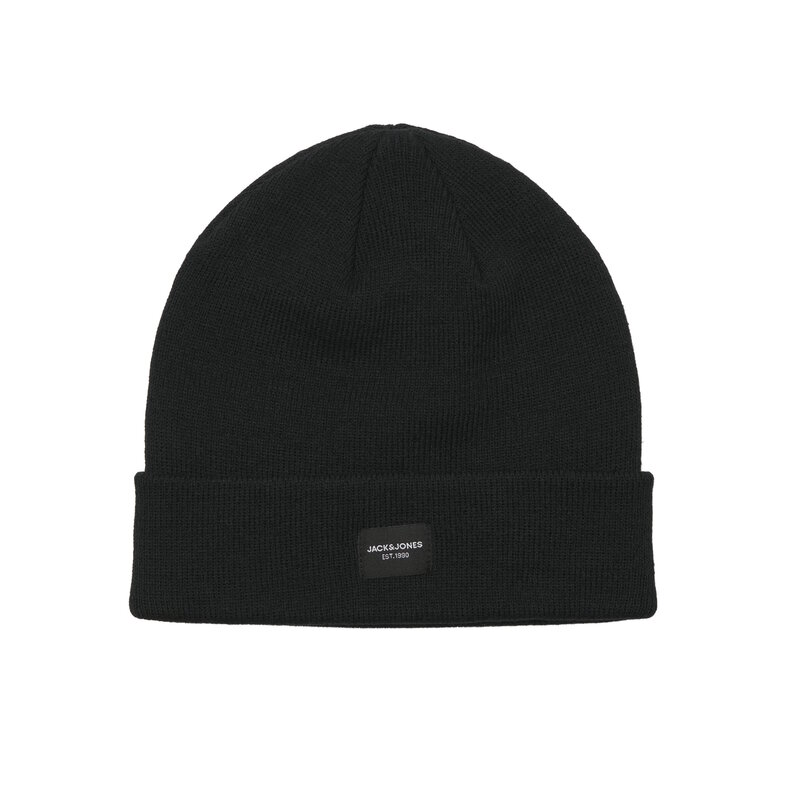Jack & Jones Jack & Jones Heren Muts + Sjaal Giftbox JACFROST DNA Donkerblauw Geruit/Effen Zwart