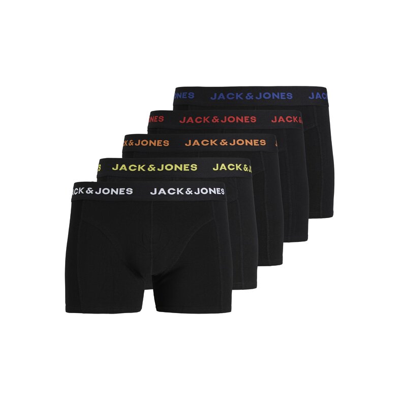 Jack & Jones Jack & Jones Heren Plus Size Boxershorts Trunks JACBLACK FRIDAY 5-Pack Effen Zwart