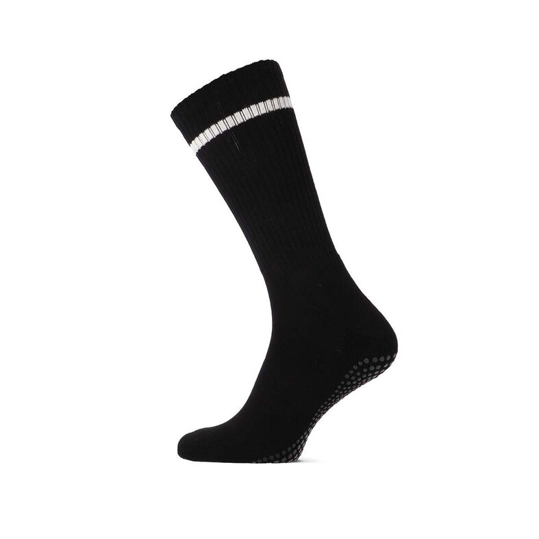Basset Basset Women's Non-Slip Yoga & Pilates Socks 2-Pack Black/White