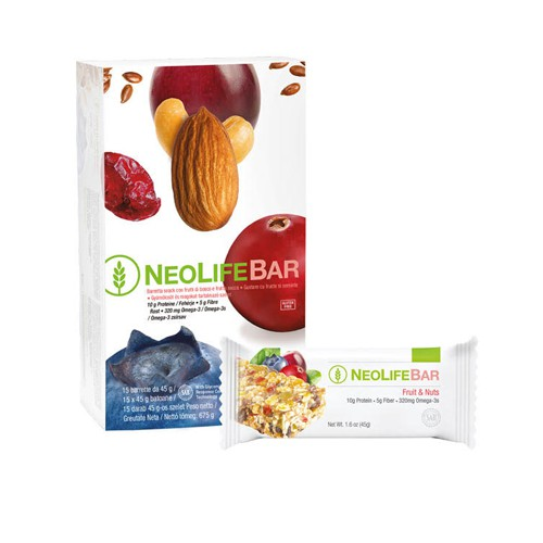 NeoLife Bar Fruit en Noten - de ideale snack voor tussendoor