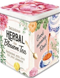 Nostalgic Art Nostalgic Art - Herbal Blossom Tea - 3D Design Metalen Theedoosje