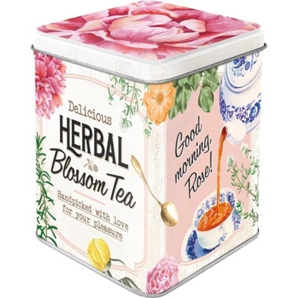 Nostalgic Art Nostalgic Art - Herbal Blossom Tea - 3D Design Metal Tea Box