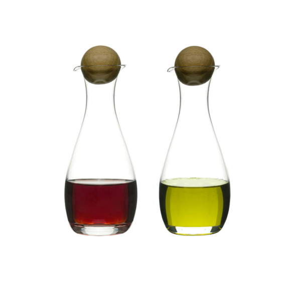 Sagaform Sagaform - Nature - Oil and vinegar set with oak stopper