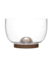 Sagaform Sagaform - Nature - Glass serving bowl - Large, with removable oak bottom