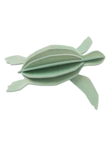 LOVI Lovi Sea turtle 12 cm Mint green Birch wood