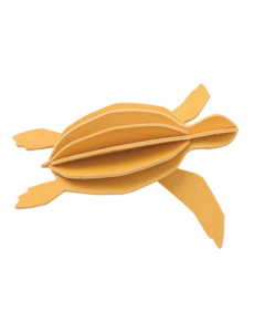 LOVI Lovi Sea Turtle 8cm Warm Yellow Birch Wood