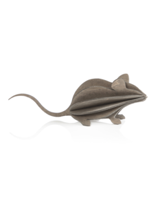 LOVI Lovi Mouse 15 cm Gray Birch Wood