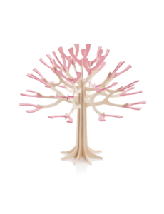 LOVI Lovi Cherry Tree 11.5 cm Natural birch wood / Pink blossom