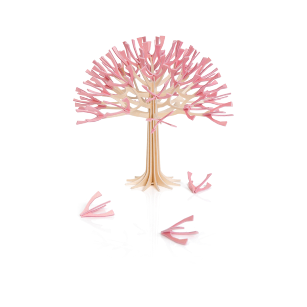 LOVI Lovi Cherry Tree 22 cm Natural birch wood / Pink blossom