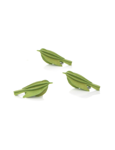 LOVI Lovi Mini Birds 5 cm Lichtgroen Berkenhout (3 stuks)