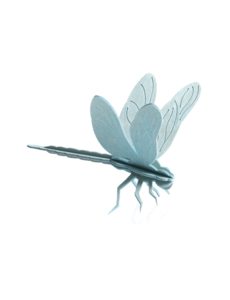 LOVI Lovi Dragonfly 10 cm Light Blue Birch Wood
