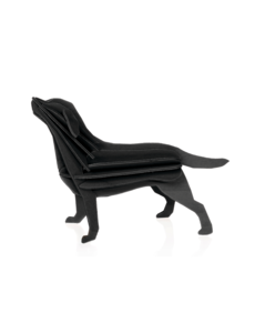 LOVI Lovi Labrador 15 cm Black Birch Wood