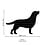 LOVI Lovi Labrador 15 cm Zwart Berkenhout