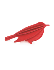 LOVI Lovi Bird 8 cm Rood Berkenhout