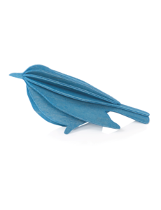 LOVI Lovi Bird 16 cm Blue Birch Wood