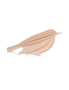 LOVI Lovi Bird 12 cm Natural Birch Wood