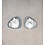 LIND DNA LIND DNA set of 2 Curve Placemats Double-sided Leather - NUPO Light Blue and NUPO Light Gray
