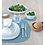 LIND DNA LIND DNA set of 2 Curve Placemats Double-sided Leather - NUPO Light Blue and NUPO Light Gray