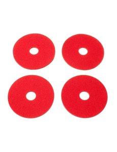 Verso Design Verso Design - RINKI Coasters - Rood wol vilt Ø 9.5 cm - 4 stuks