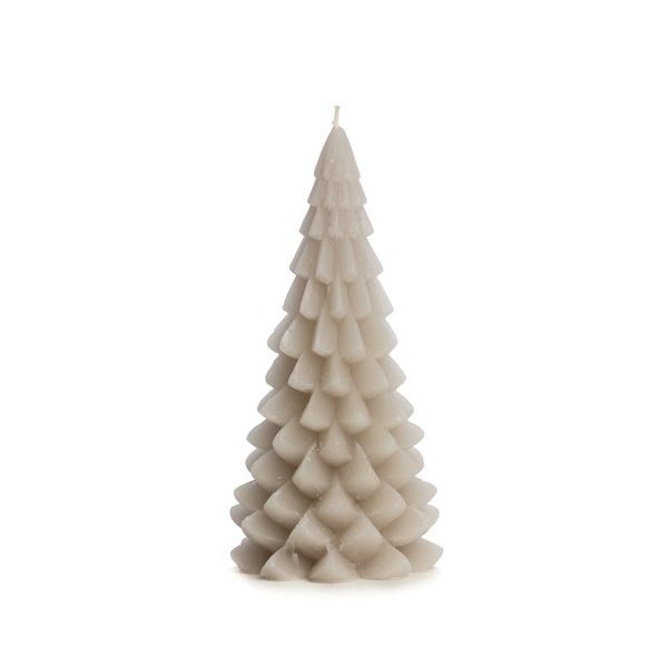 Rustik Lys Rustik Lys – Christmas tree candle – Linen – 10x20cm