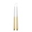 Rustik Lys Rustik Lys – Tweeling Dip Dye Dinerkaarsen  - Wit-Goud - set van 2 stuks