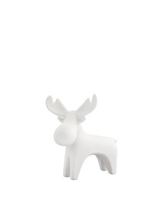 Storefactory Storefactory – Ivan – Medium Moose standing made of matte white ceramic