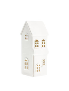 Storefactory Storefactory - Byn nr 5 – Mat wit keramiek huisje