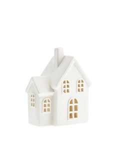 Storefactory Storefactory - Byn nr 4 – Mat wit keramiek huisje