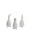 Storefactory Storefactory – 3 LUCIA figures – Matte White Ceramic