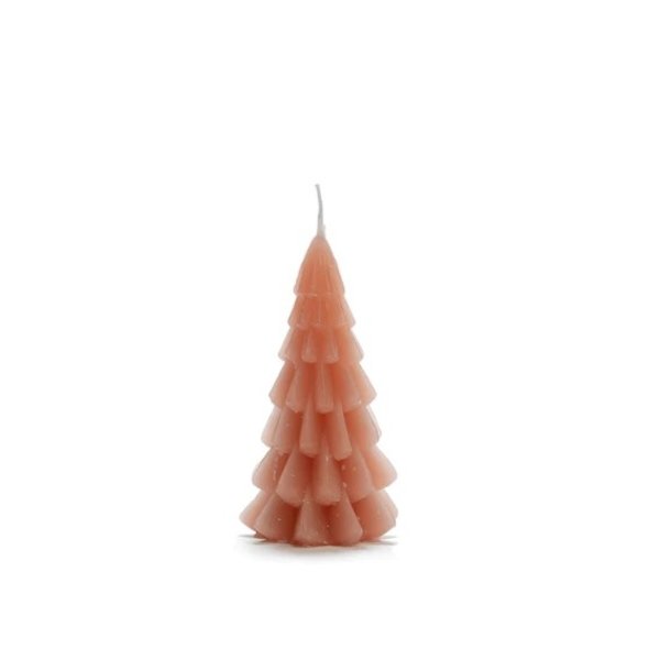 Rustik Lys Rustik Lys – Christmas tree candle – Terra Roza – 6x12cm